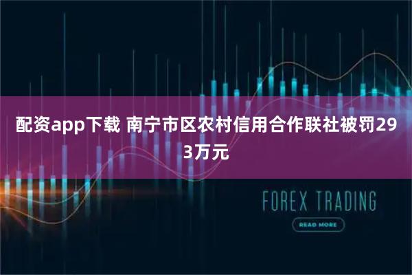 配资app下载 南宁市区农村信用合作联社被罚293万元